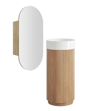 Nomad 410mm Freestanding Pedestal Vanity & Shaving Cabinet Package